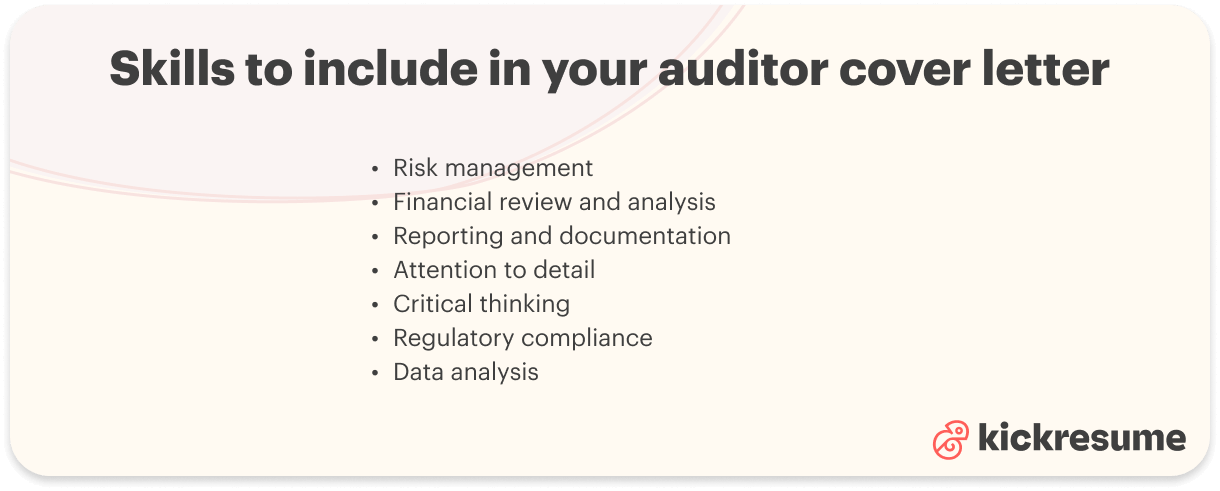 auditor skills examples