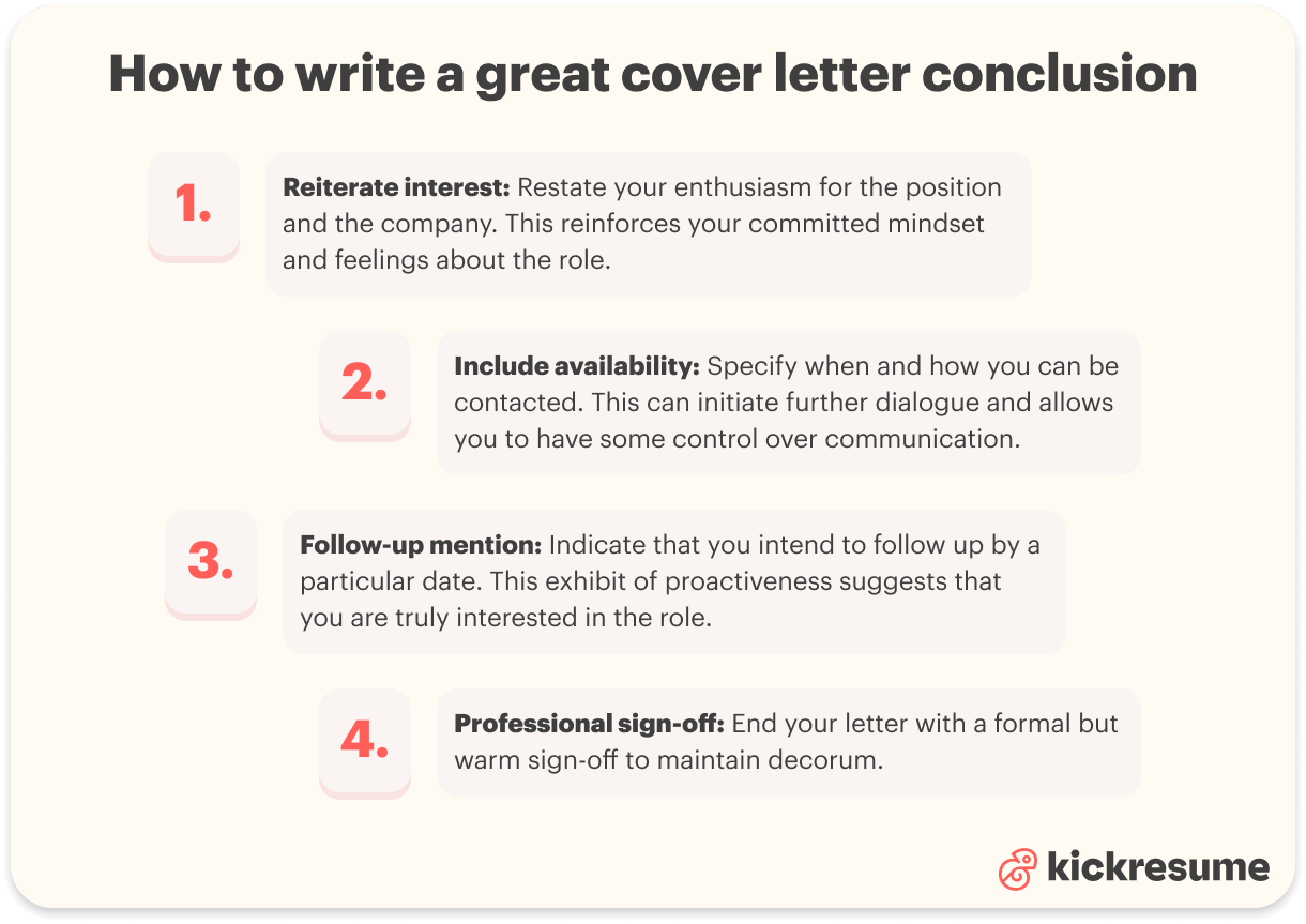 cover letter conclusion tips