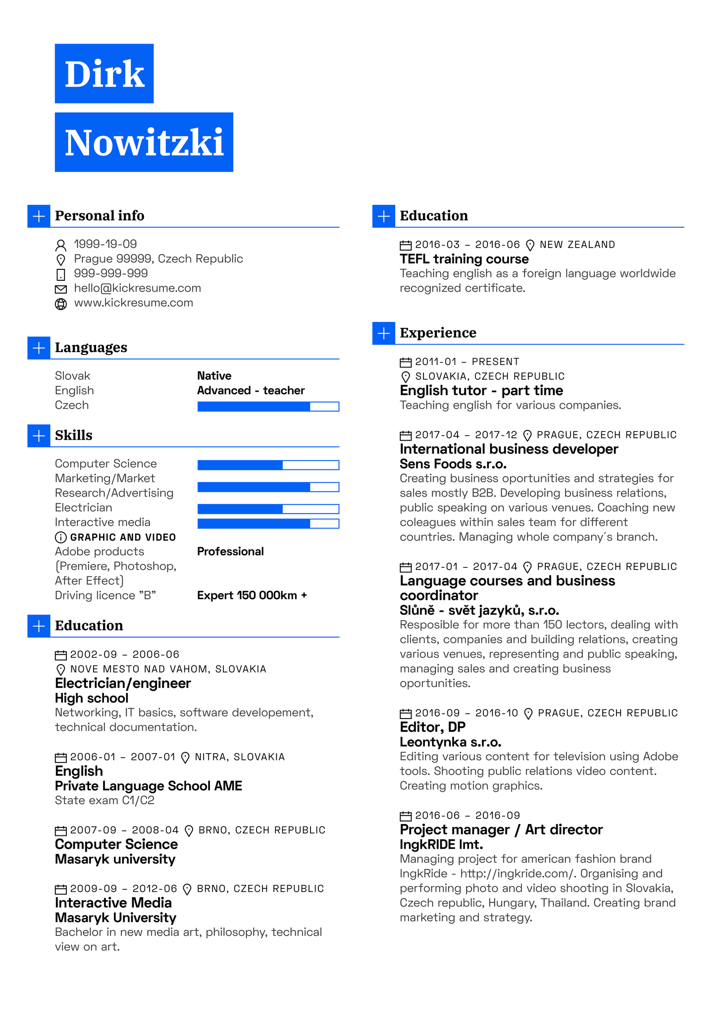 Sales Representative Resume Sample