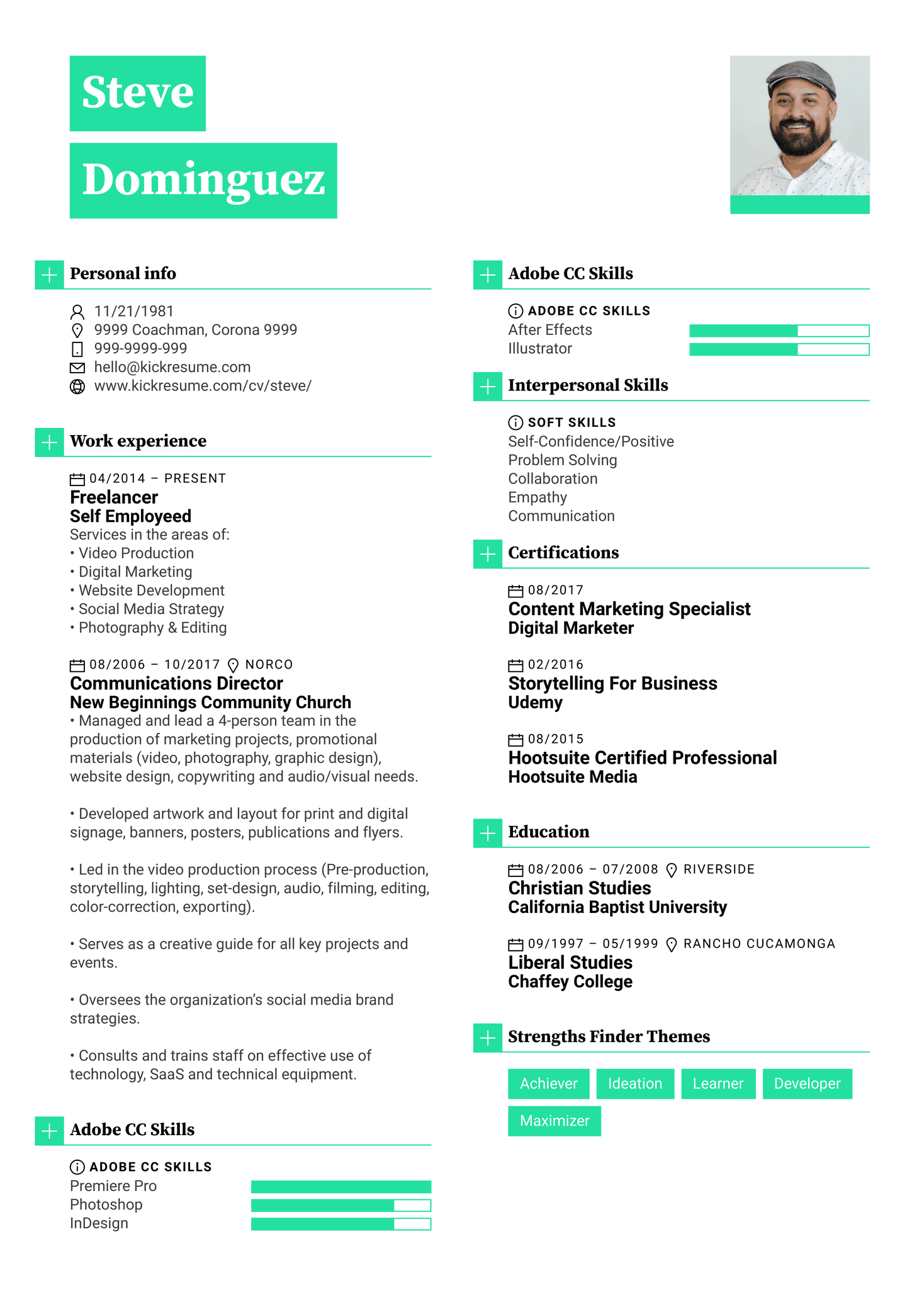 Graphic Designer Resume Sample