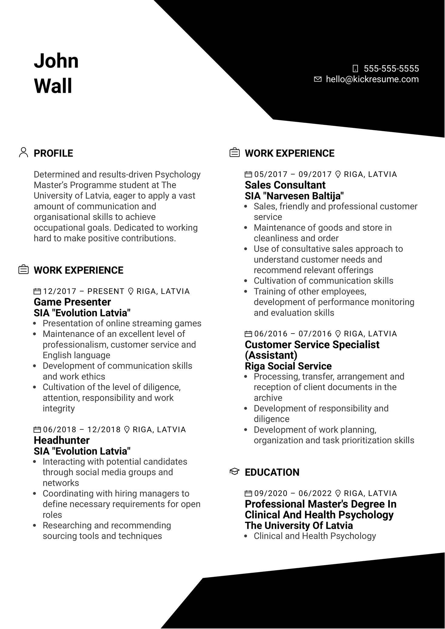 Training Specialist at Evolution Resume Sample