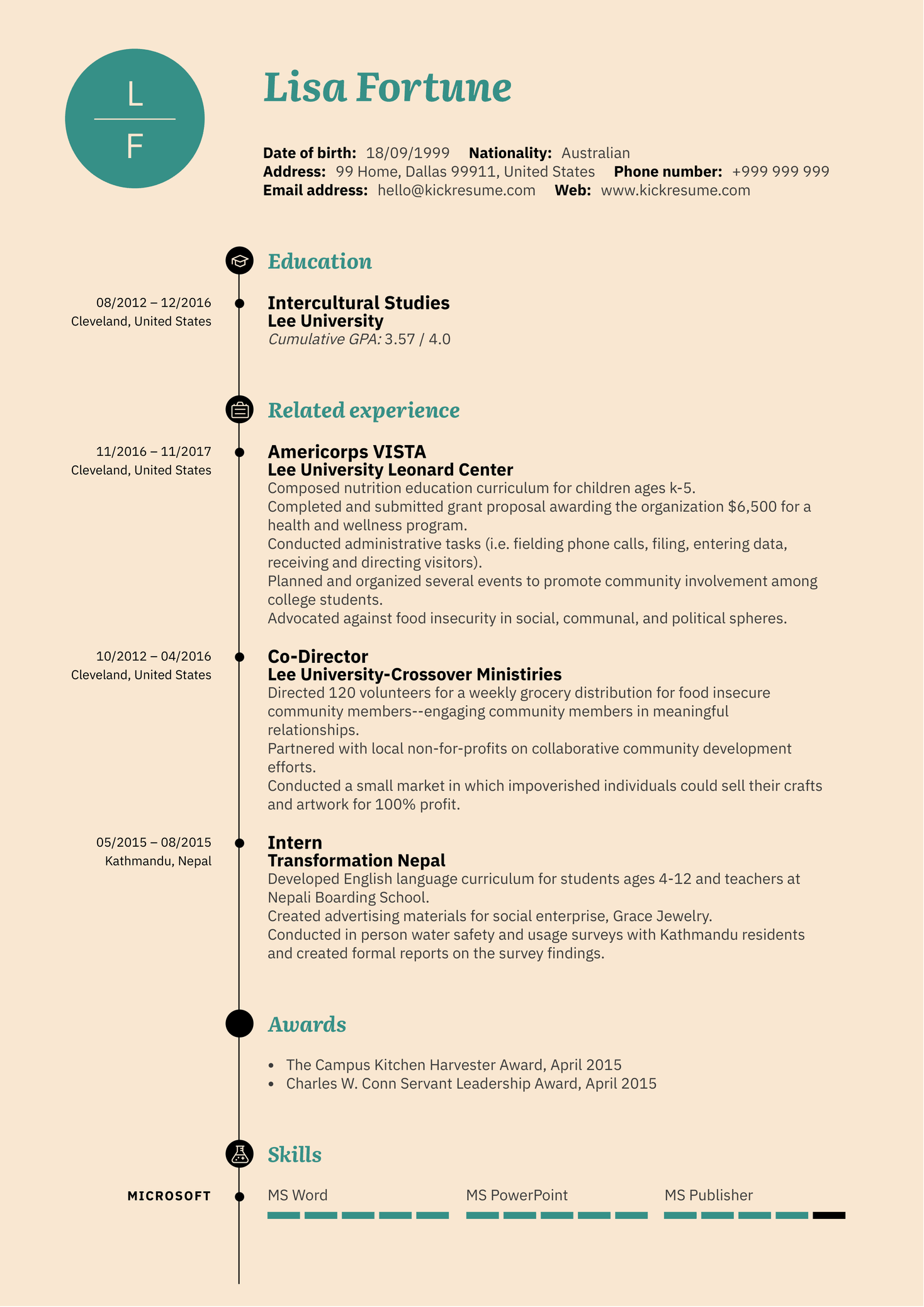 Church Administrative Assistant Resume Example