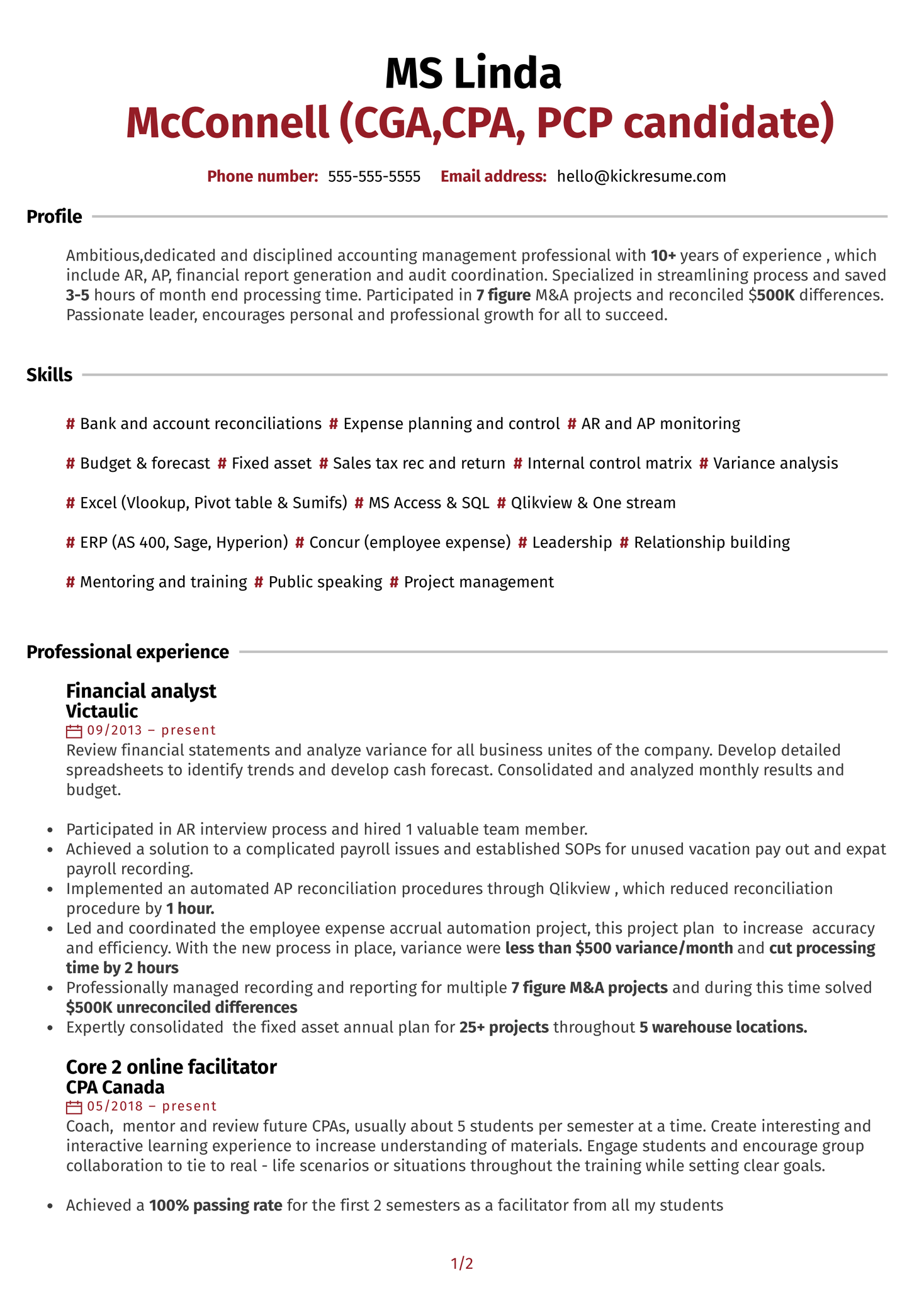 Controller at Welded Tube Resume Sample