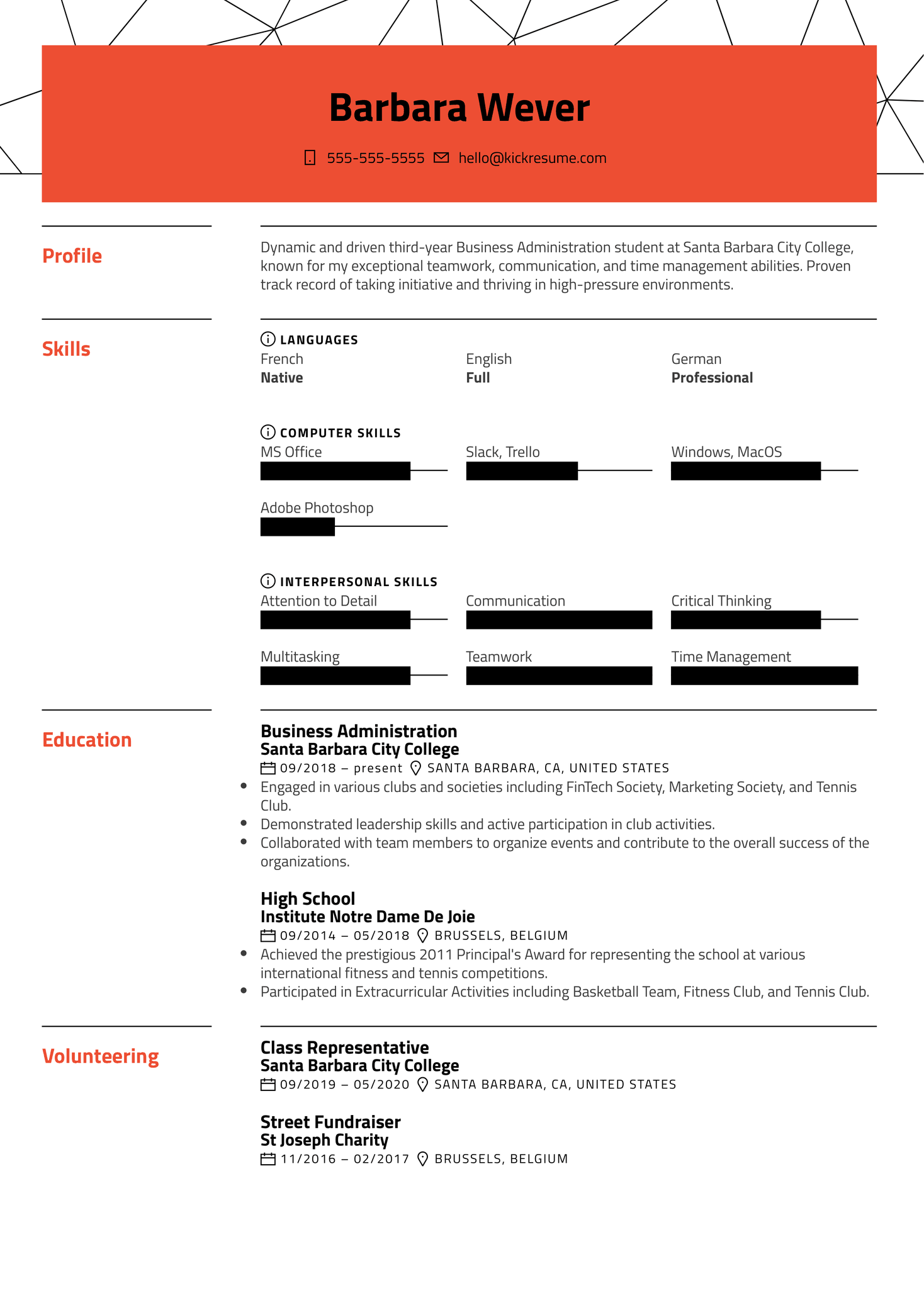 Functional Resume Template