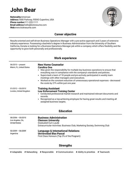 Cover-ios cover letter template made by Kickresume cover letter builder
