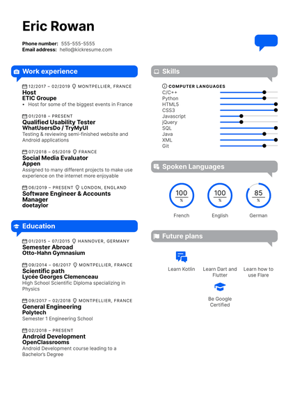 Software Engineer at DoeTaylor Resume Sample