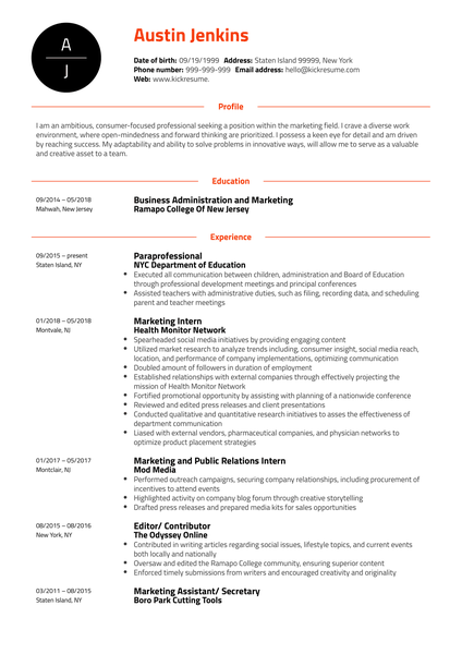 Project Coordinator at Ogilvy Health Resume Sample