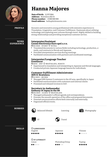 Customer Support Resume Example