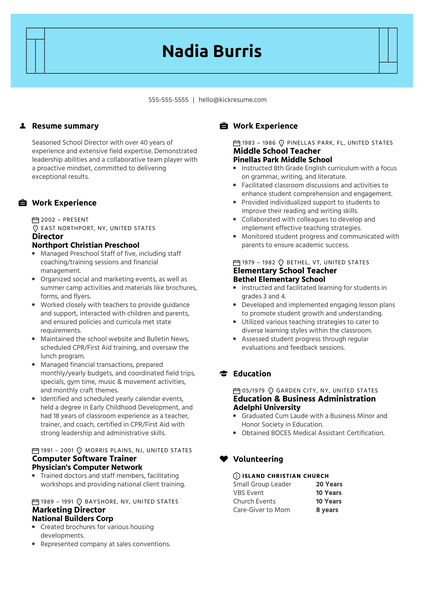 Recreation Associate Resume Example