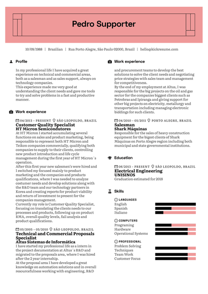 Vodafone Release Manager Resume Example