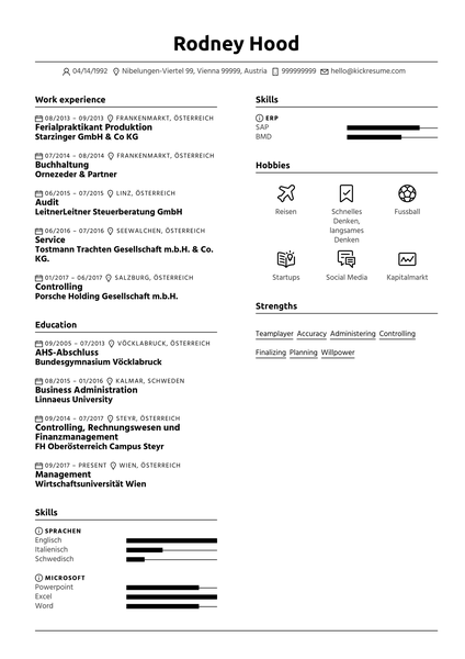 Human Resource Manager Resume Sample [DE]