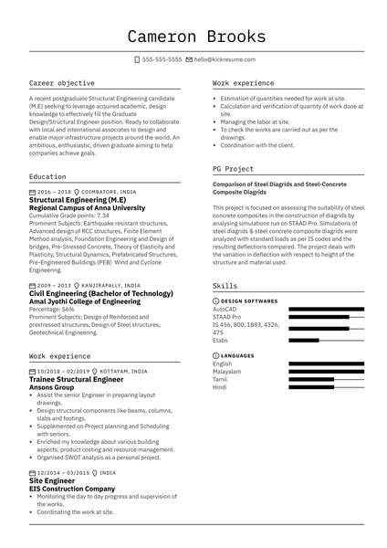 Junior Software Developer CV Sample